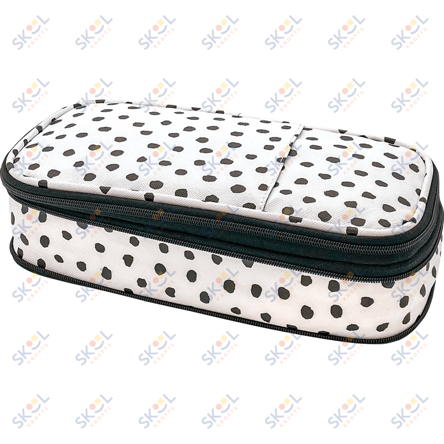 Black Polka Dots Pencil Case