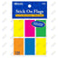 BAZIC 25 Ct. 1" X 1.7" Neon Color Standard Flags (6/Pack)