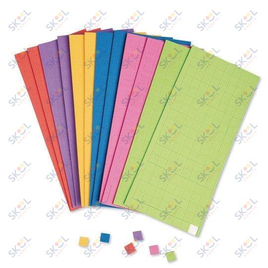 Adhesive Foam Mosaic Squares 1/2" 1728 pcs/pk