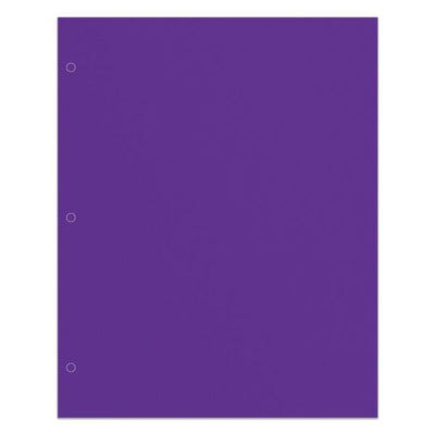 Two Pocket Paper Folder Purple 1/pk
