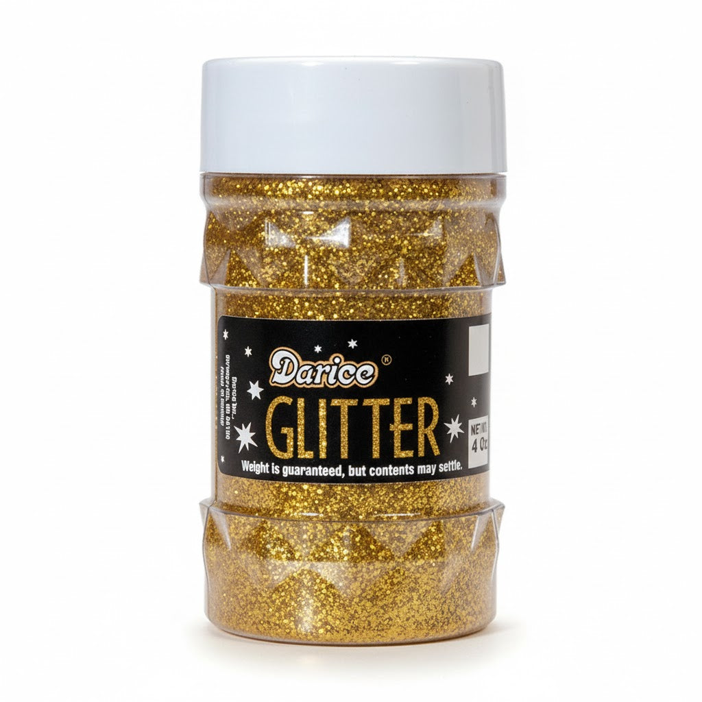 glitter jar-gold-4 oz. (Closeout)