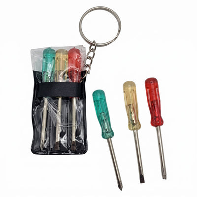 Mini Screwdriver Keychain Set 2.5" 12/pk