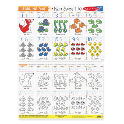Numbers 1-10 Learning Mats