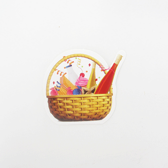 Mishloach Mones Cardstock Cutout 2" 40/pk. W/glitter (Discontinued)