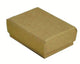 Brown Cotton Gift Jewelry Boxes 1-7/8" x 1 1/4" x 5/8" H 1/pc