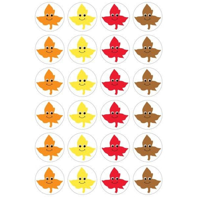 Happy Leaves Stickers 1" (3 Sheets)