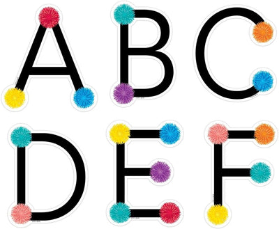 Pom 5" Uppercase Designer Letters