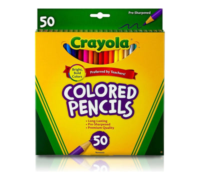 Crayola Colored Pencils, 50 Count Long