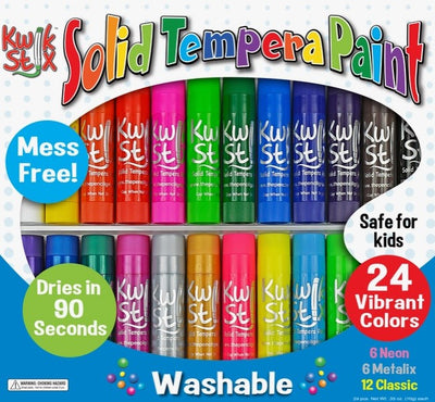 Kwikstix Tempera Paint Sticks- 24 Pack Colors