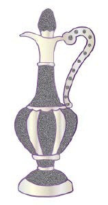 Glitter Wine Bottle 3 1/2"  20/pk (discontinued)