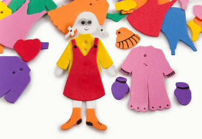 Winter Clothes Foam Cutouts 3" x 5" 10 Sets (Discontinued)