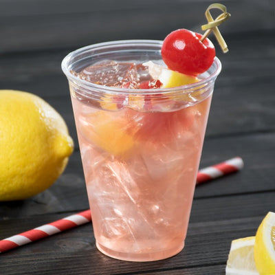 Clear Plastic Razzle Cups without lid 9oz 50/Pk