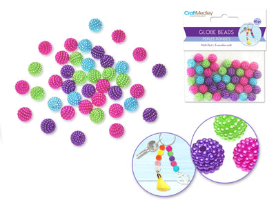 Plastic Beads Bold 40/pk (closeout)