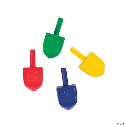 Dreidel crayon 4 colors 24pk