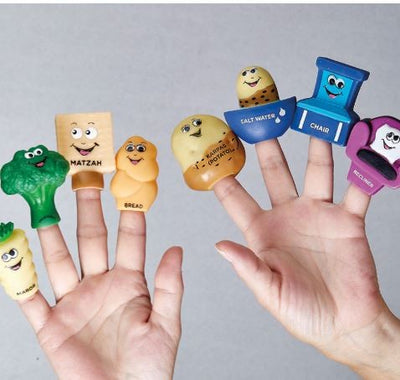 Set of 8 "Mah Nishtana" Vinyl Puppets