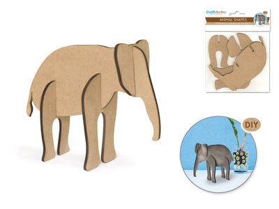 DIY Laser-Cut Animal Shapes-Elephant (discontinued)