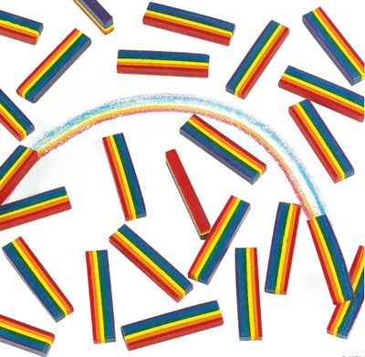 Rainbow Crayons 2.5" 25/pk