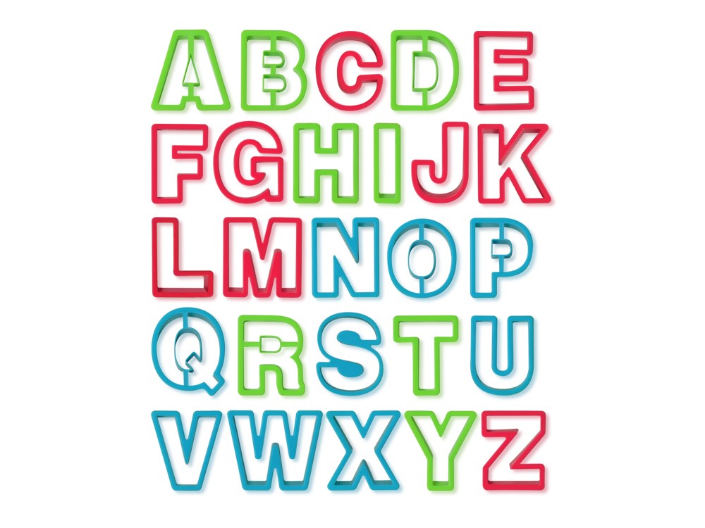 Clay-Dough Tools, Alphabet Cutters x26 A-Z (Discontinued)