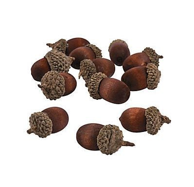 Artificial Acorns 1" 24/pc