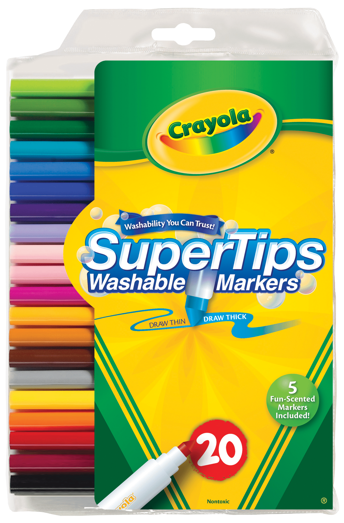 Crayola Super Tip Washable Markers 20/pk