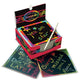 Box of Rainbow Mini Notes Scratch Art Pads & Sets 125 Pc