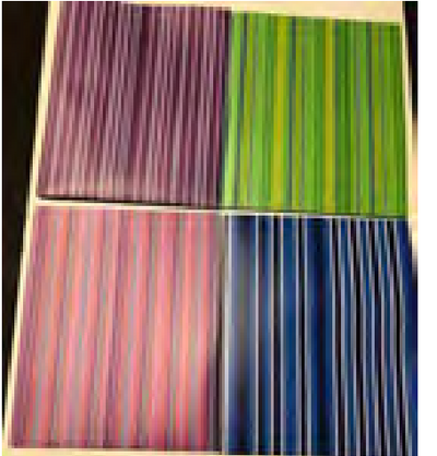 2 Pocket Folder W/ Stripes