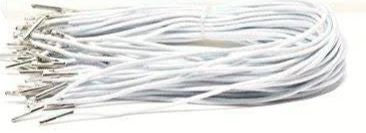 Elastic white mask rubber 9" 50/pk