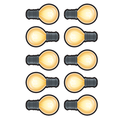 White Light Bulbs Accents 6" 30/pk