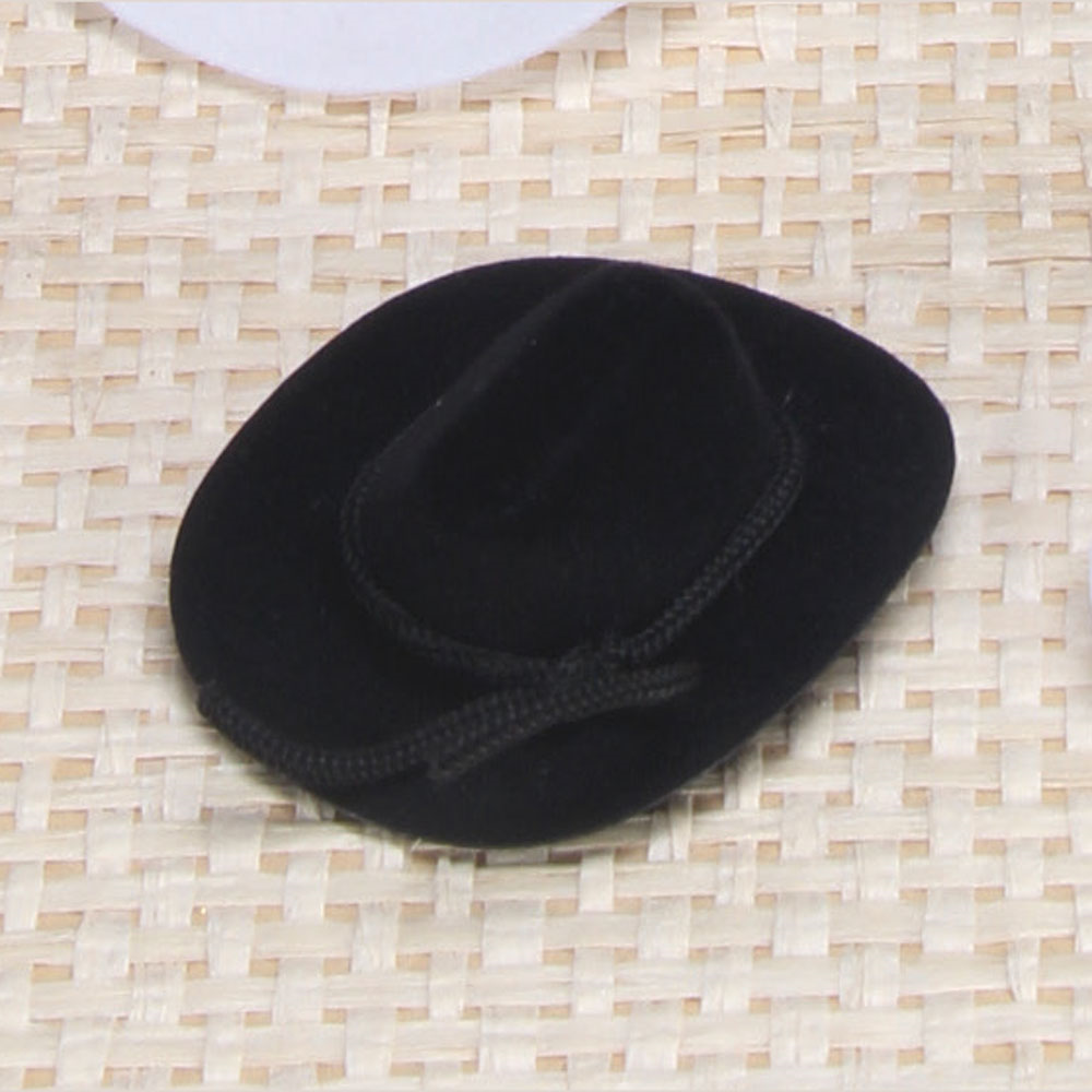 Mini Black Cowboy Hat 3" 12/pk