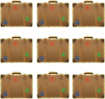 Mini Luggage Accents 36/pk 3"