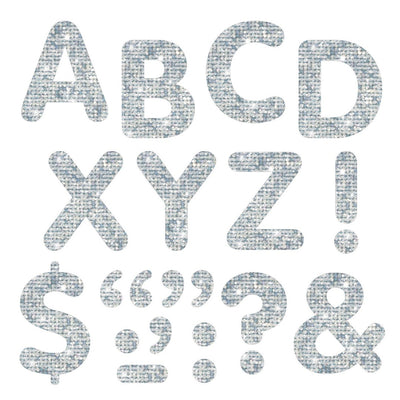 Silver Sparkle 2-Inch Letters & Marks Stick-On (Discontinued)