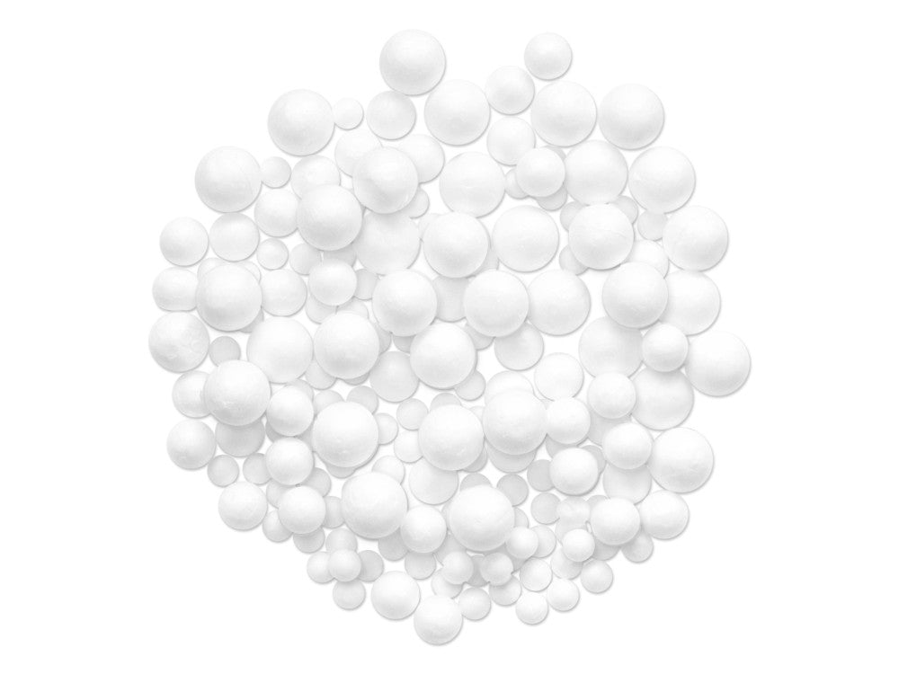 Mini Foam Beads White 2mm 12g