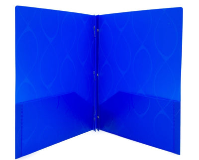 Poly 2 Pocket Folder With Prongs Elliptical Design