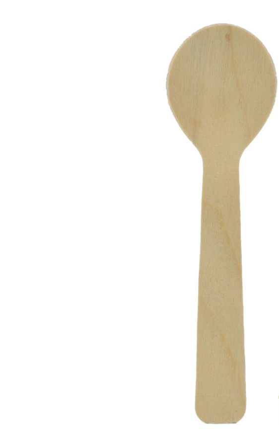 Mini Wooden Spoons  4" 100/pk