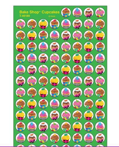 Cupcakes Stickers 7/16" (8 Sheets) (Discontinued)