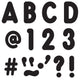 Black 7-Inch Billboard Uppercase (English) Ready Letters