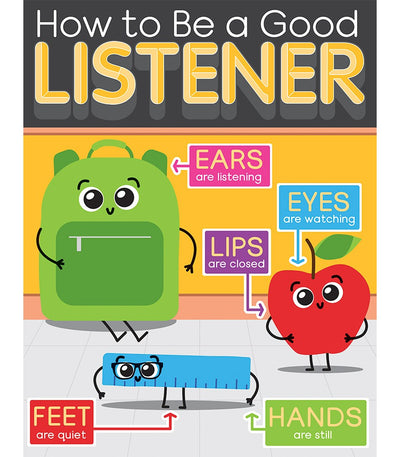 School Tools How to Be a Good Listener Chart