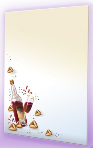 Stationary Paper Purim Design