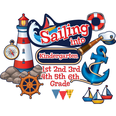 Sailing Into... Bulletin Display Set