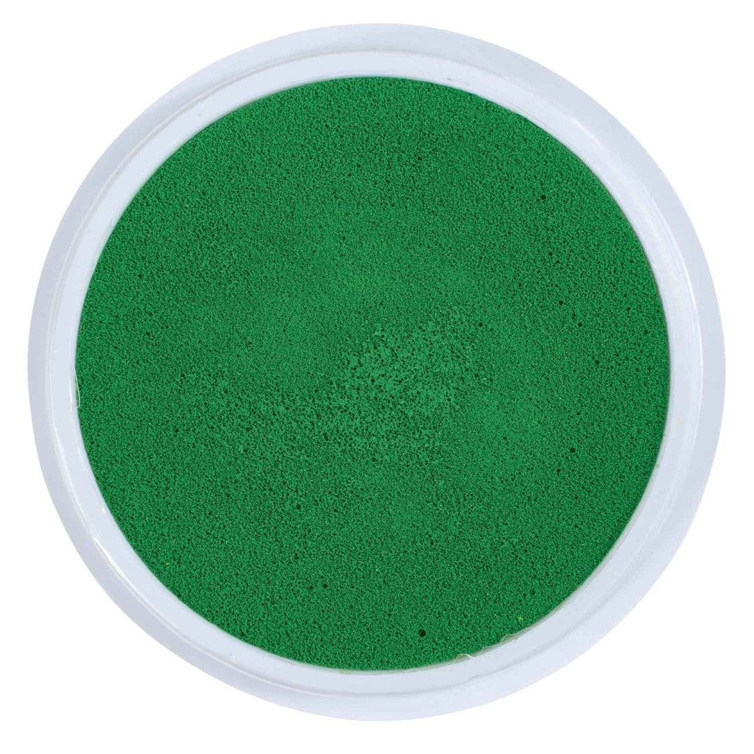 Circular Jumbo Green Washable Stamp Pad