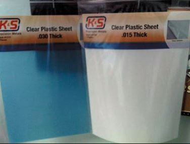 Thick plastic sheet 9"x12" 0.15 thick