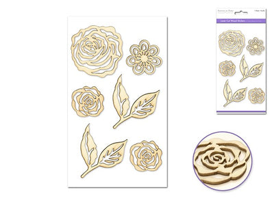 Paper Craft Emb: Laser Cut Wood 4.5"x7.7"