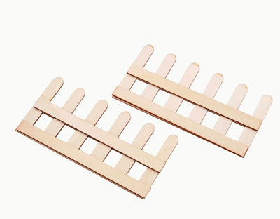 Wooden Picket Fence 2" x 5" 2/pk (Closeout)