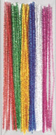 Tinsel Stem Assorted 12" 30/pk