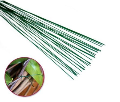 Floral Stem Wire 20g Green 18" 25/pk