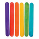 Jumbo Wood Craft Sticks Assorted Color 300/pk 5.875 inches long by .75 inches wide.