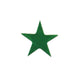 Green Foil Star Stickers 1/2" 250/pk
