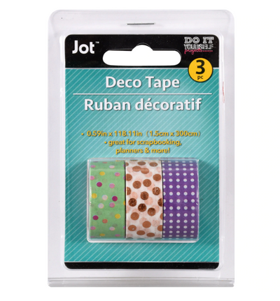 Decorative Washi Tape, 3-ct. Packs