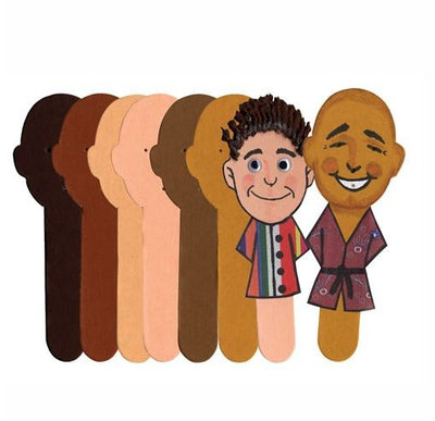 Skin Tone Faces Craft Sticks 2.5 x 7” 24/pkg
