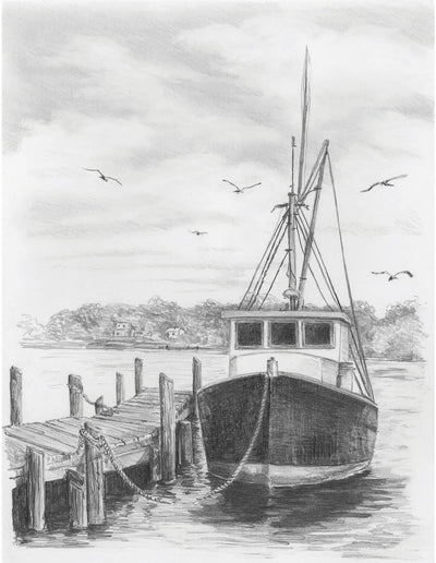 Fishing Boat Sketching Made Easy Kit